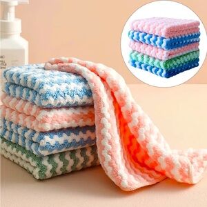 Soft And durable kitchen wash cloths NWT lot of 5